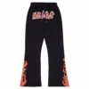 H.E.I.S.T. Flare Sweatpant | Black/Orange -Daily Fashion heist flare sweatpant blackorange 870390
