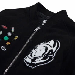 Billionaire Boys Club Helmet Varsity Jacket | Black 11 Billionaire Boys Club Helmet Varsity Jacket | Black -Daily Fashion helmet varsity jacket black 116016