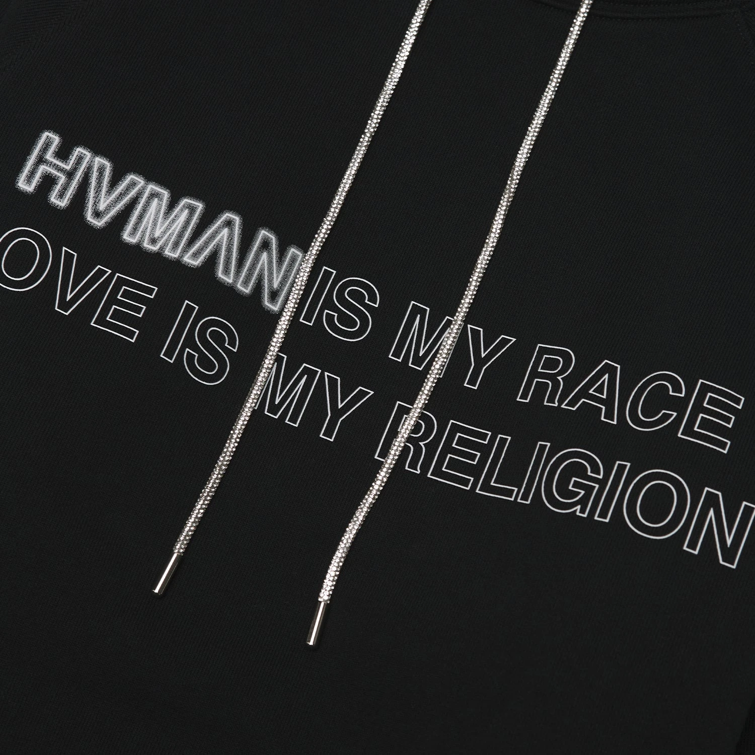 Hvman Love Hoodie | Black 5 Hvman Love Hoodie | Black - Image 3