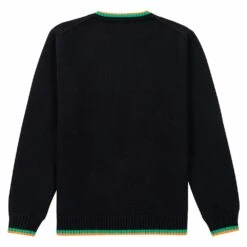 Casablanca Intarsia Sweater | Cactus Et Orange -Daily Fashion intarsia sweater cactus et orange 152743