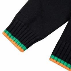 Casablanca Intarsia Sweater | Cactus Et Orange -Daily Fashion intarsia sweater cactus et orange 859625