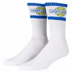 JD Logo Socks | White
