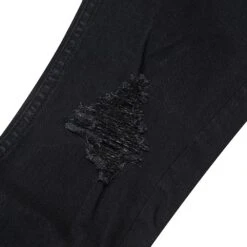 Jet Black Denim -Daily Fashion jet black denim 996002