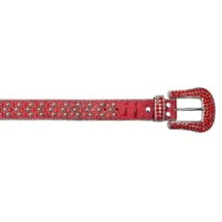 Jimmy Belt | Red -Daily Fashion jimmy belt red 961767