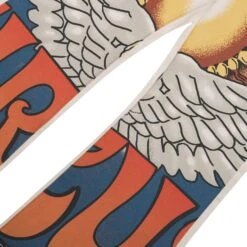 Jimmy Wings Print Canvas Flare Pant | Brown -Daily Fashion jimmy wings print canvas flare pant brown 295509