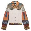 Johnny Wings Print Canvas Trucker Jacket | Brown -Daily Fashion johnny wings print canvas trucker jacket brown 988730