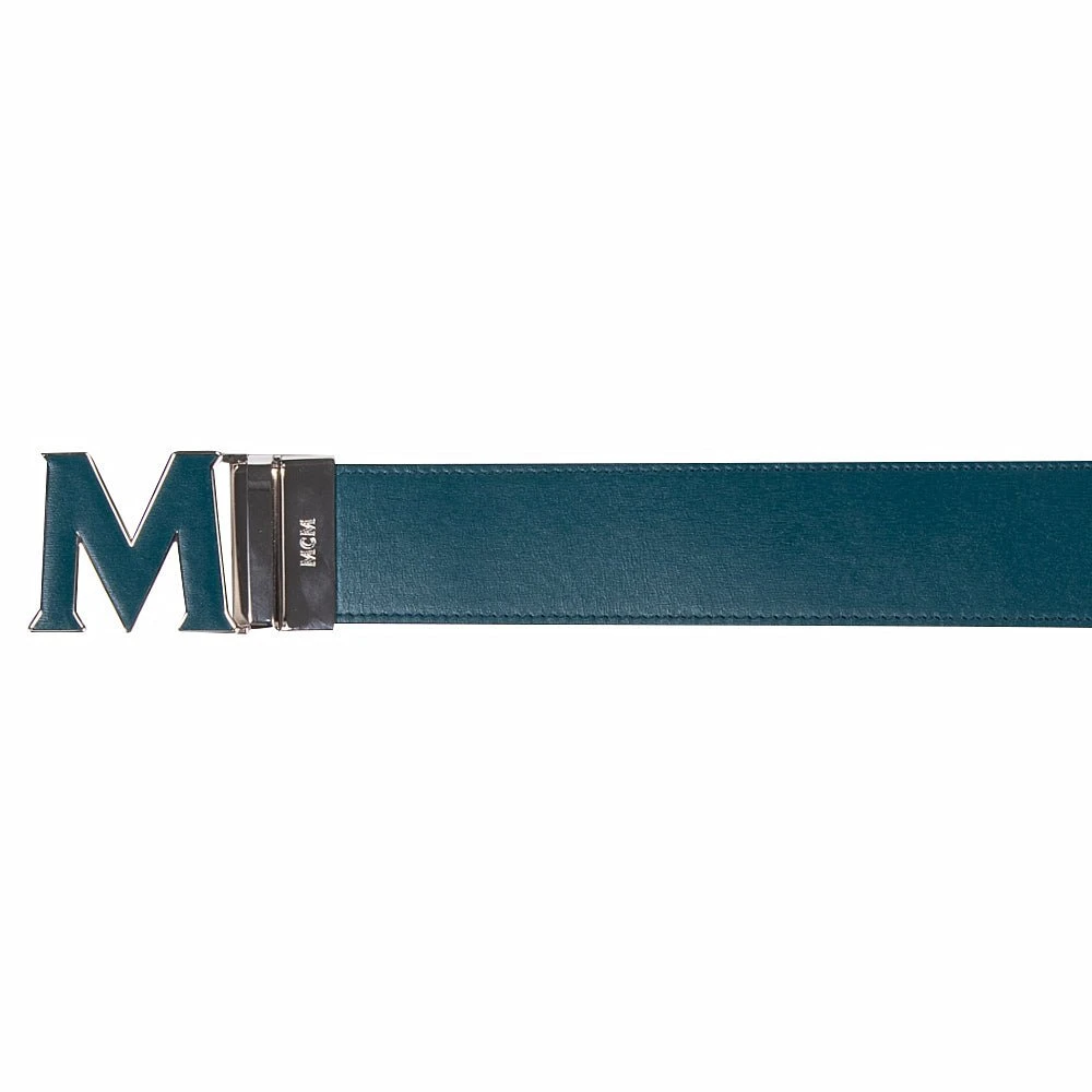 MCM Leather Inlay Reversible Belt | Green 6 MCM Leather Inlay Reversible Belt | Green - Image 4