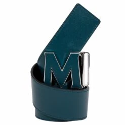 MCM Leather Inlay Reversible Belt | Green 9 MCM Leather Inlay Reversible Belt | Green -Daily Fashion leather inlay reversible belt green 685408