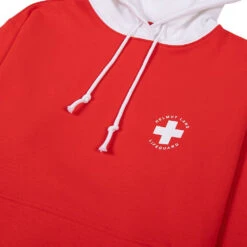 Helmut Lang Lifeguard Hoodie | Fiery Red -Daily Fashion lifeguard hoodie fiery red 126751