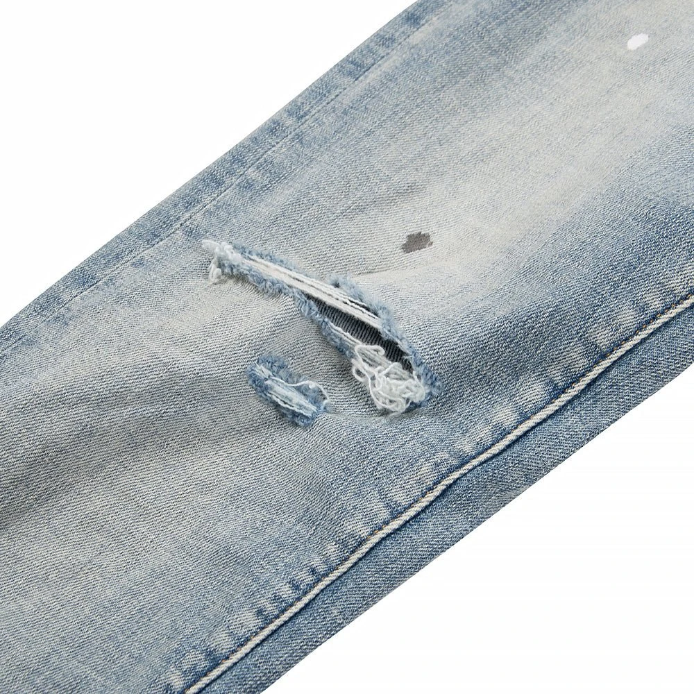 Light Indigo Paint Blowout Denim 5 Light Indigo Paint Blowout Denim - Image 3