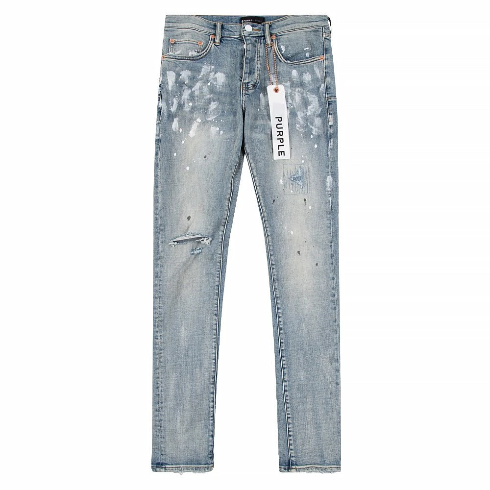 Light Indigo Paint Blowout Denim 3 Light Indigo Paint Blowout Denim