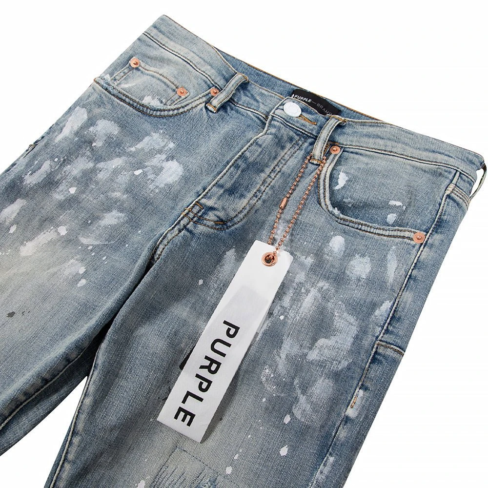 Light Indigo Paint Blowout Denim 4 Light Indigo Paint Blowout Denim - Image 2