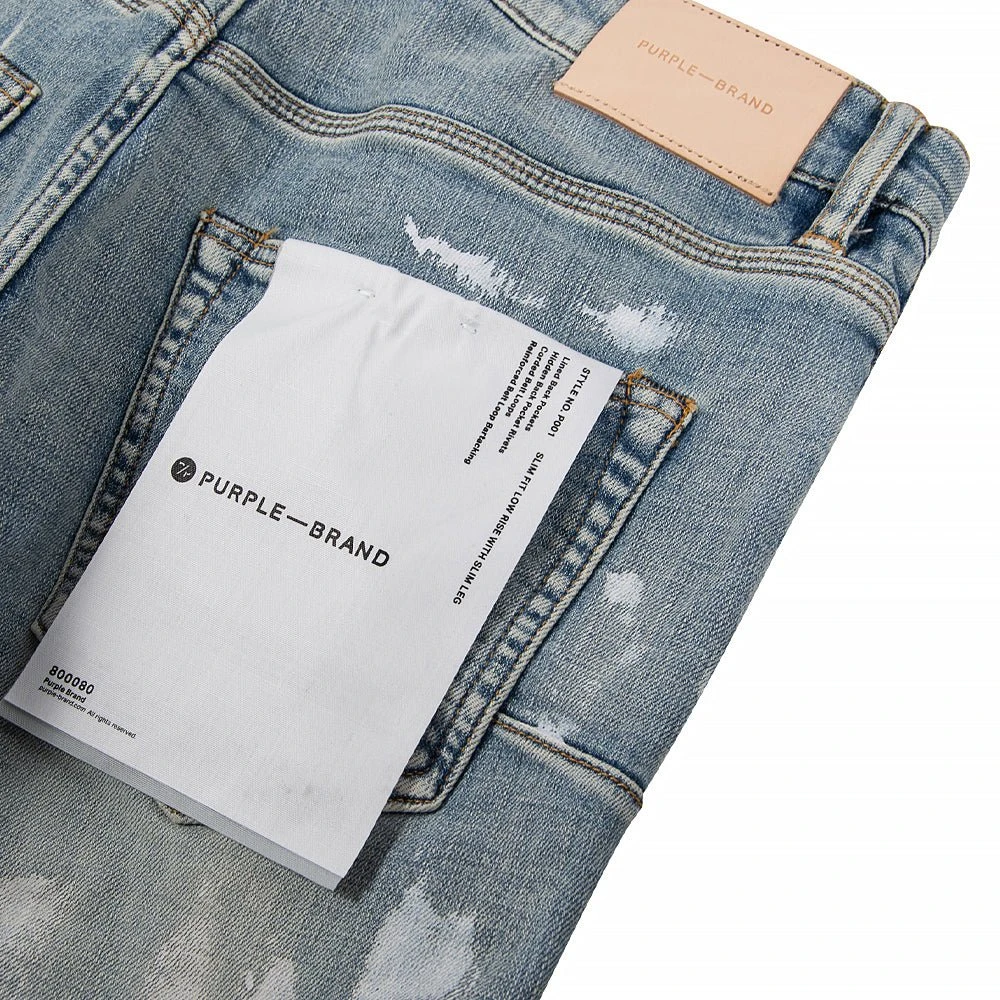 Light Indigo Paint Blowout Denim 6 Light Indigo Paint Blowout Denim - Image 4