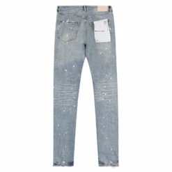 Light Indigo Paint Denim -Daily Fashion light indigo paint denim 131353