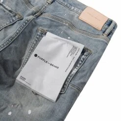 Light Indigo Paint Denim -Daily Fashion light indigo paint denim 700258