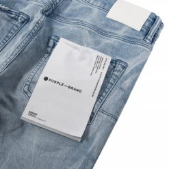 Light Indigo Tie Acid Denim -Daily Fashion light indigo tie acid denim 932588