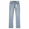 Light Indigo Wash Flare Denim -Daily Fashion light indigo wash flare denim 795604