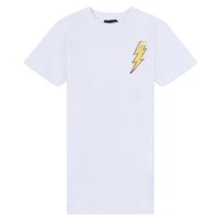 Lighting Skull Tee | White