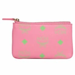 MCM Logo Key Pouch | Pink -Daily Fashion logo key pouch pink 555935