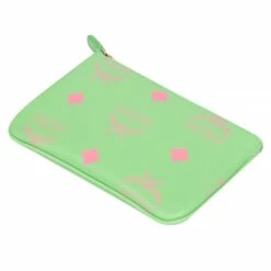 MCM Logo Key Pouch | Summer Green -Daily Fashion logo key pouch summer green 910325