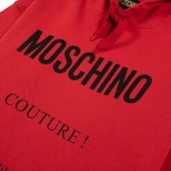 MOSCHINO Logo Pullover Hoodie | Fantasy Red -Daily Fashion logo pullover hoodie fantasy red 335837