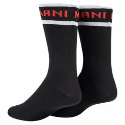 Marni Logo Sock | Black -Daily Fashion logo sock black 285415