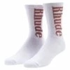 Rhude Logo Sock | White/Mauve -Daily Fashion logo sock whitemauve 408384