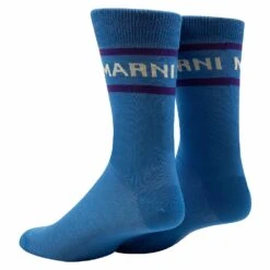 Marni Logo Socks | Cobalt -Daily Fashion logo socks cobalt 295745