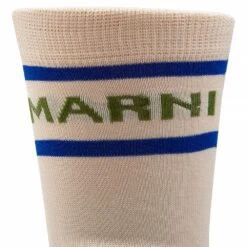 Marni Logo Socks | Light Yellow -Daily Fashion logo socks light yellow 686439