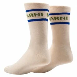 Marni Logo Socks | Light Yellow -Daily Fashion logo socks light yellow 854586