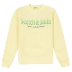 Scotch And Soda Logo Sweathshirt | Yellow