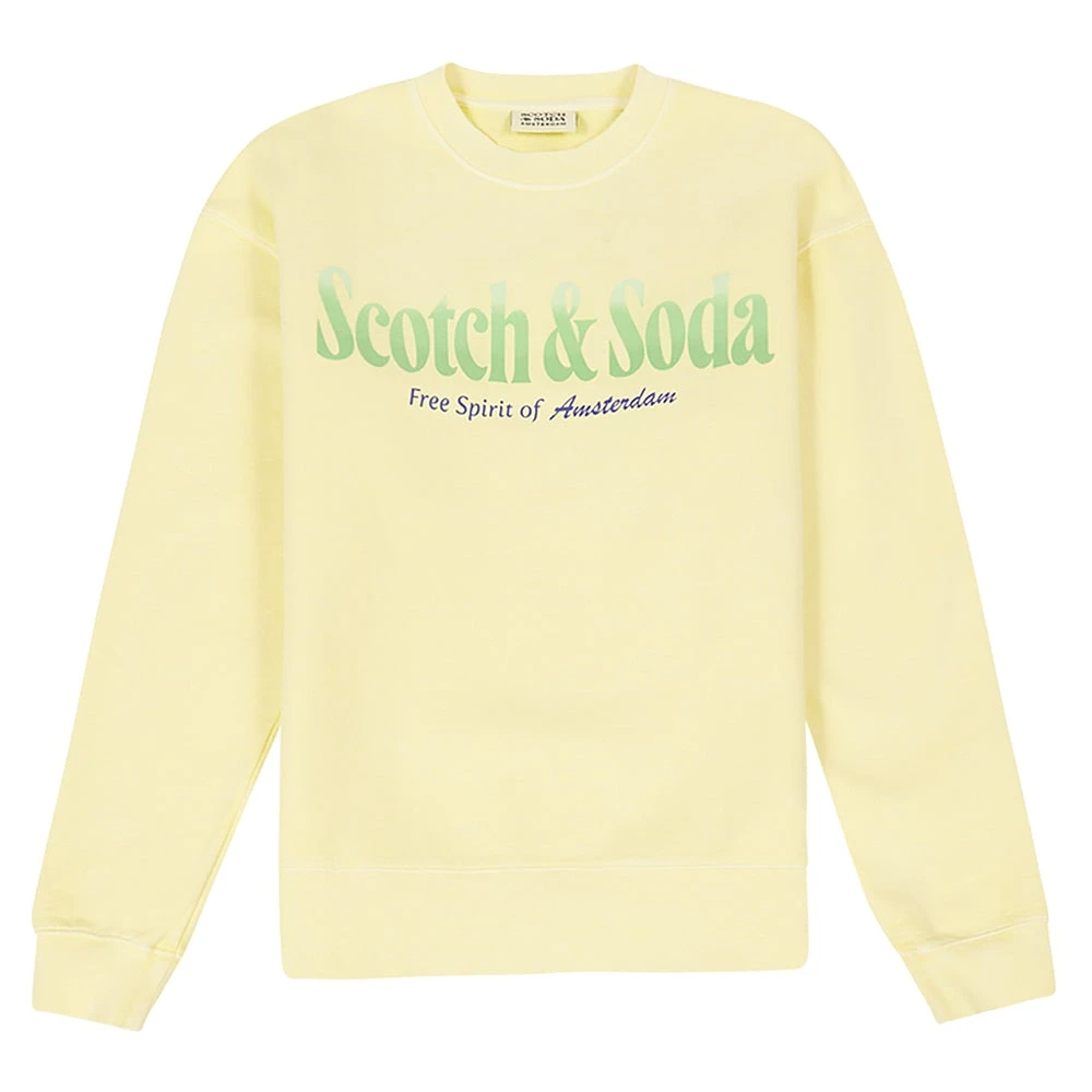 Scotch And Soda Logo Sweathshirt | Yellow 3 Scotch And Soda Logo Sweathshirt | Yellow
