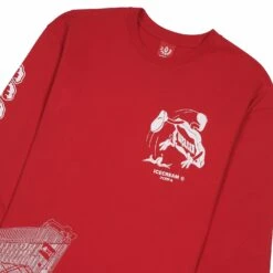 Loosie L/S Tee | Red -Daily Fashion loosie ls tee red 245192