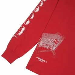 Loosie L/S Tee | Red -Daily Fashion loosie ls tee red 566239