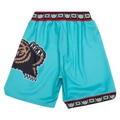 Daily Fashion -Daily Fashion mem grizzlies 9596 authentic shorts teal 155044