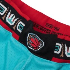 Mem. Grizzlies 95/96 Authentic Shorts | Teal -Daily Fashion mem grizzlies 9596 authentic shorts teal 324397