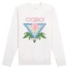 Casablanca Memphis Icon Sweatshirt | White -Daily Fashion memphis icon sweatshirt 666162
