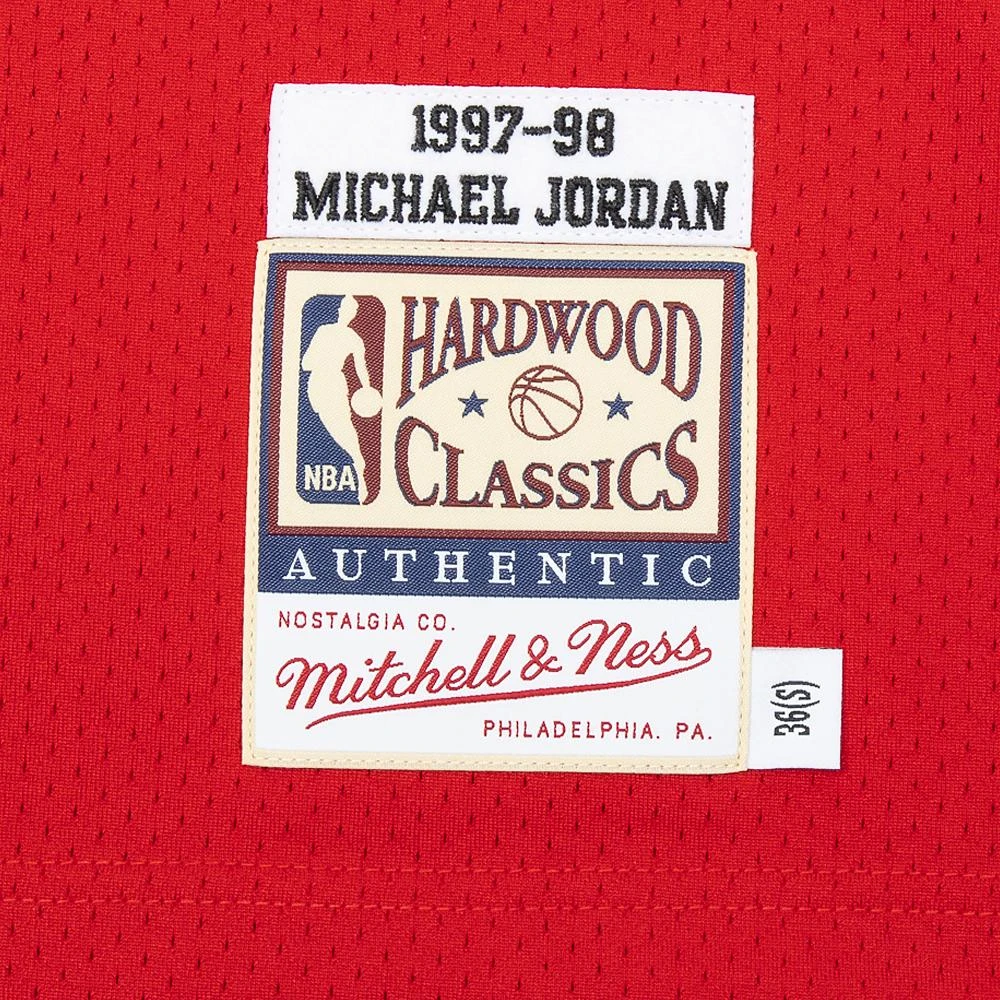 Michael Jordan 97/98 Auth Chicago Bulls Jersey | Red 7 Michael Jordan 97/98 Auth Chicago Bulls Jersey | Red - Image 5