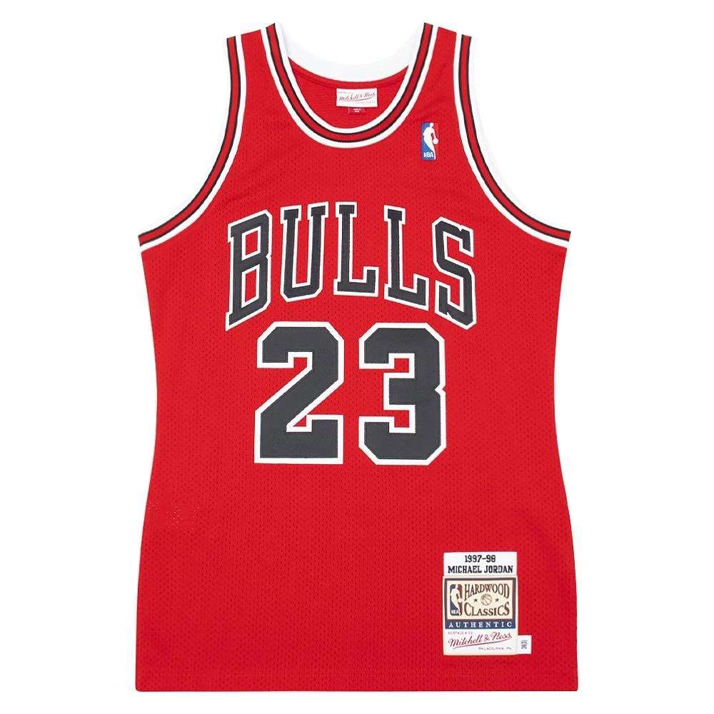Michael Jordan 97/98 Auth Chicago Bulls Jersey | Red 3 Michael Jordan 97/98 Auth Chicago Bulls Jersey | Red