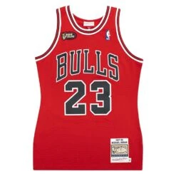 Michael Jordan 97/98 Finals Auth Chi. Bulls Jersey | Red