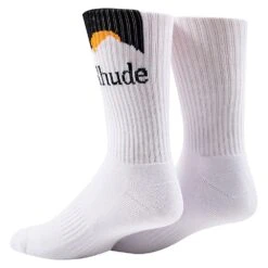 Rhude Moonlight Sport Socks | White -Daily Fashion moonlight sport socks white 779982