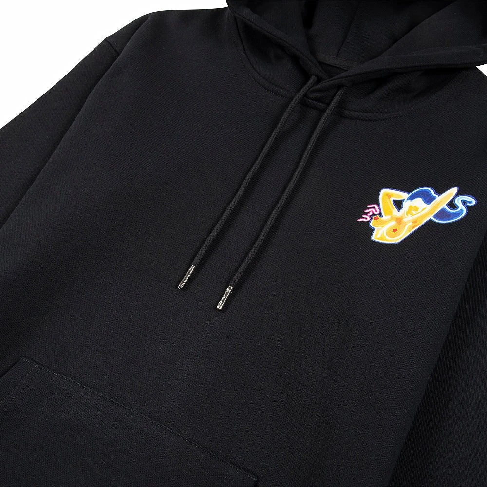 Neon Girl Hoodie | Black 5 Neon Girl Hoodie | Black - Image 3