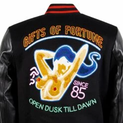 Neon Girl Varsity Jacket -Daily Fashion neon girl varsity jacket 667733