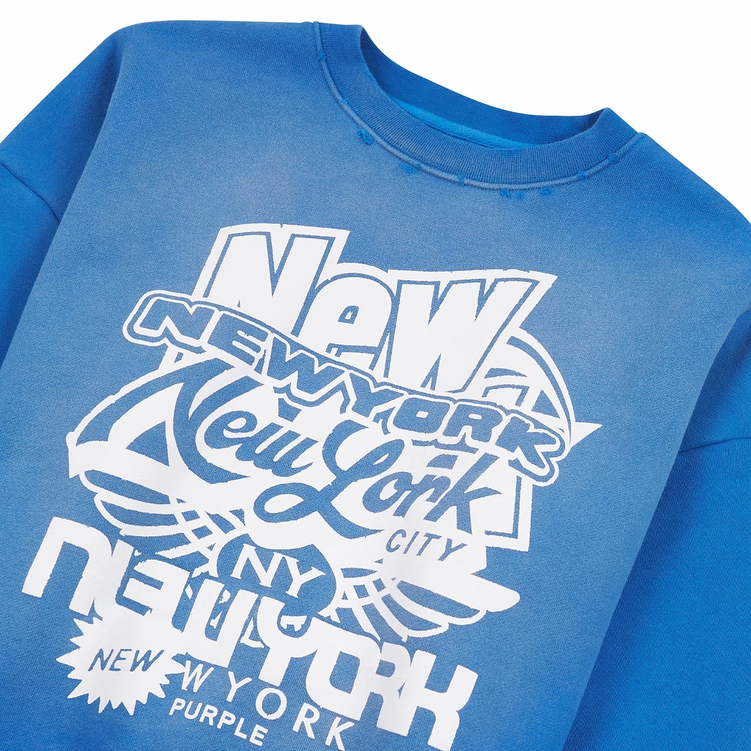 New York Sweatshirt | Blue 5 New York Sweatshirt | Blue - Image 3