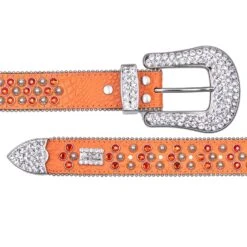 Oranges Swarovski Belt -Daily Fashion oranges swarovski belt 798469