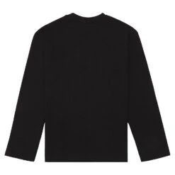 Oversized Logo L/S Tee | Black -Daily Fashion oversized logo ls tee black 663467