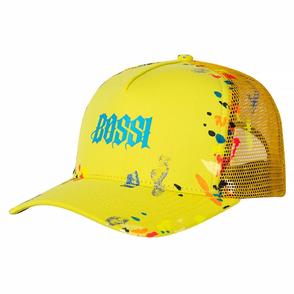 Paint Trucker Hat | Yellow 5 Paint Trucker Hat | Yellow - Image 3
