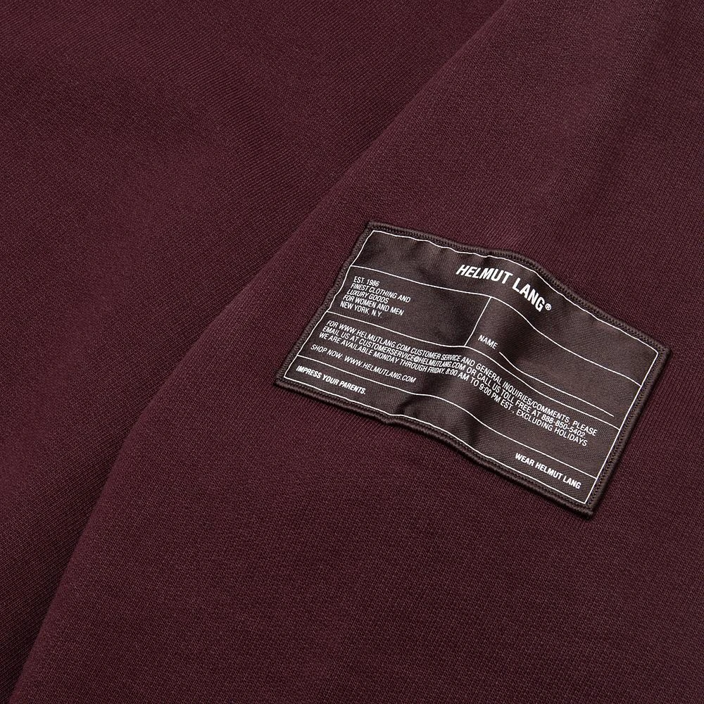Helmut Lang Patch Sweatshirt | Crimson Night 6 Helmut Lang Patch Sweatshirt | Crimson Night - Image 4