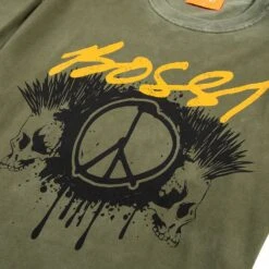 Peace In Death Tee | Green -Daily Fashion peace in death tee green 103546