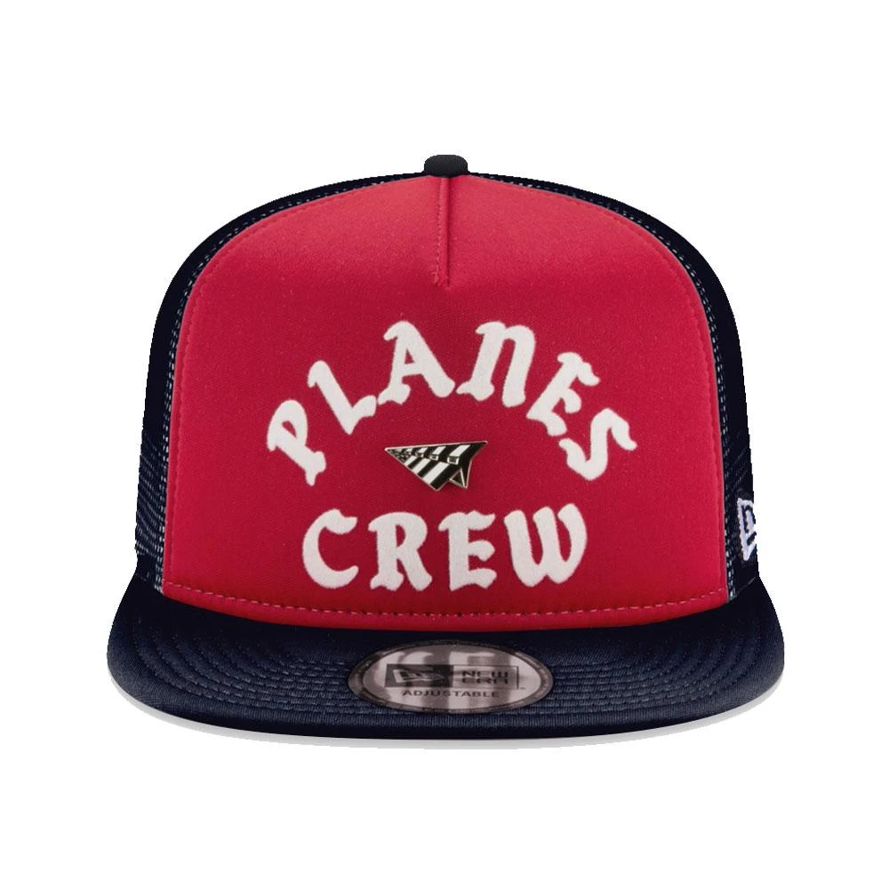 Planes Crew Trucker Hat | Red/Navy 3 Planes Crew Trucker Hat | Red/Navy